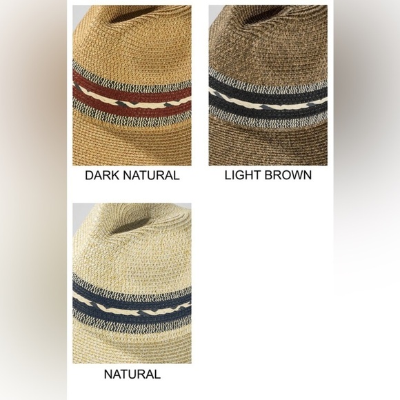 Women\'s Ruggine Braided Trim Panama Hat with Inner Adjustable Band